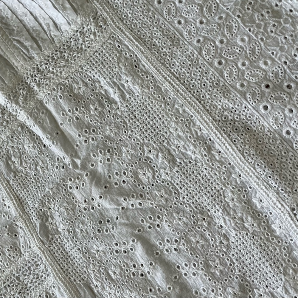 Ralph Lauren White Eyelet Shift Dress - Picture 4 of 5